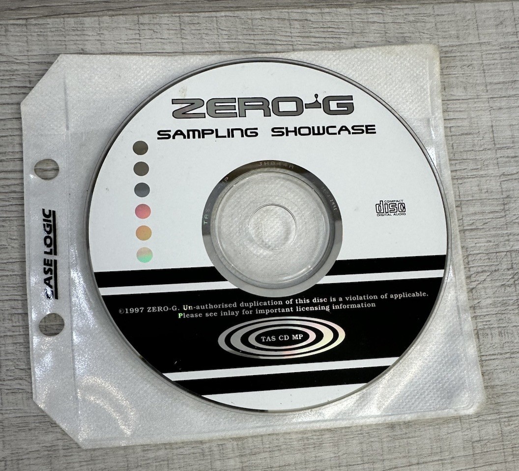 Zero G Sampling Showcase CD 1997 Samples Loops Music Production (CD ONLY)