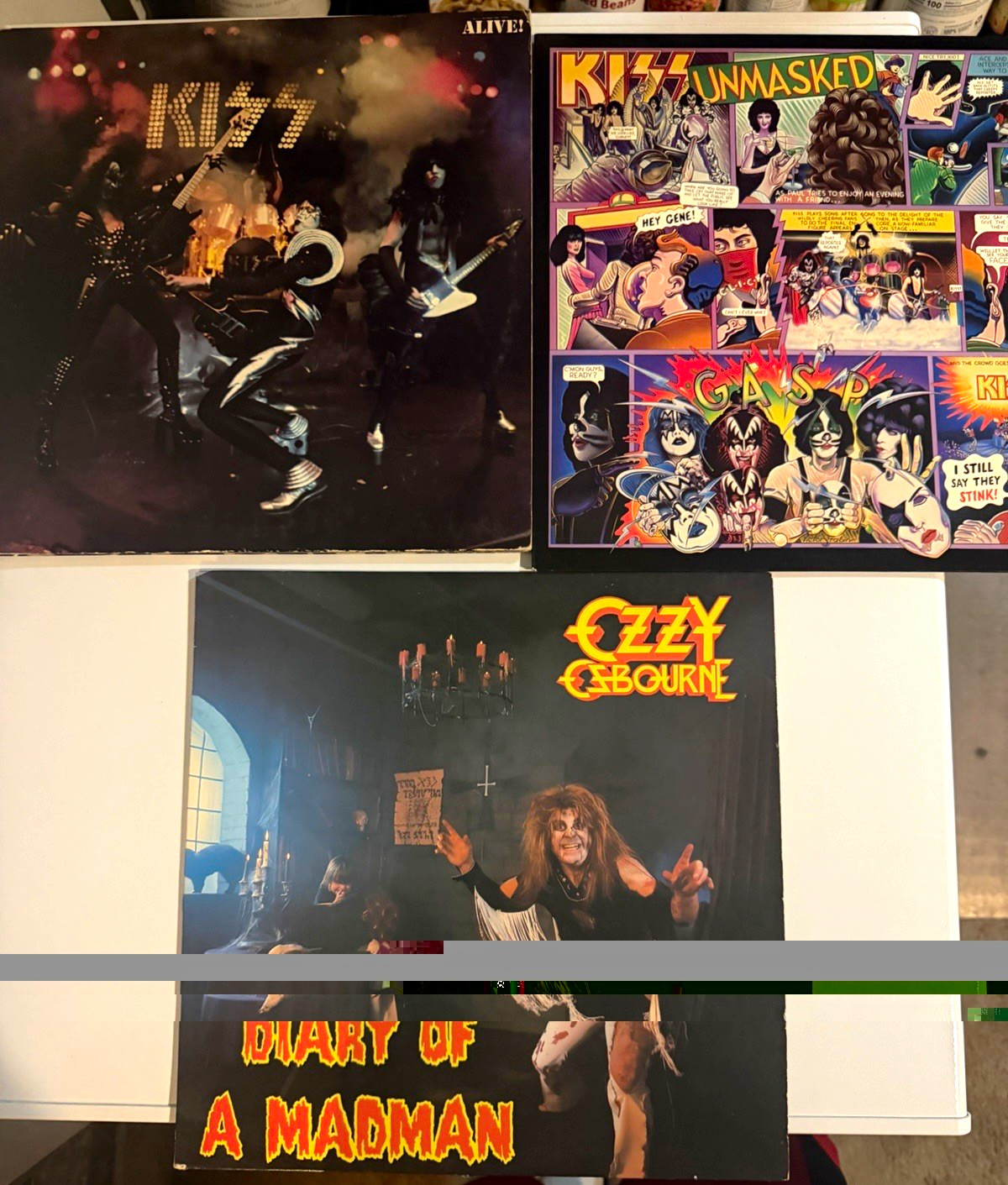Kiss Alive & Unmasked + Ozzy Osbourne Diary of a Madman 12\