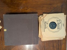 Lot of 19 Vintage 78 RPM Records in Album – Bing Crosby, White Christmas, Glenn  picture