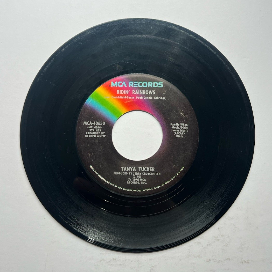 Short Cut / Ridin\' Rainbows - Tanya Tucker 45 RPM Vinyl