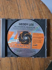 Geddy Lee -My Favorite Headache -PROMO CD -FREE SHIPPING INCLUDED  picture