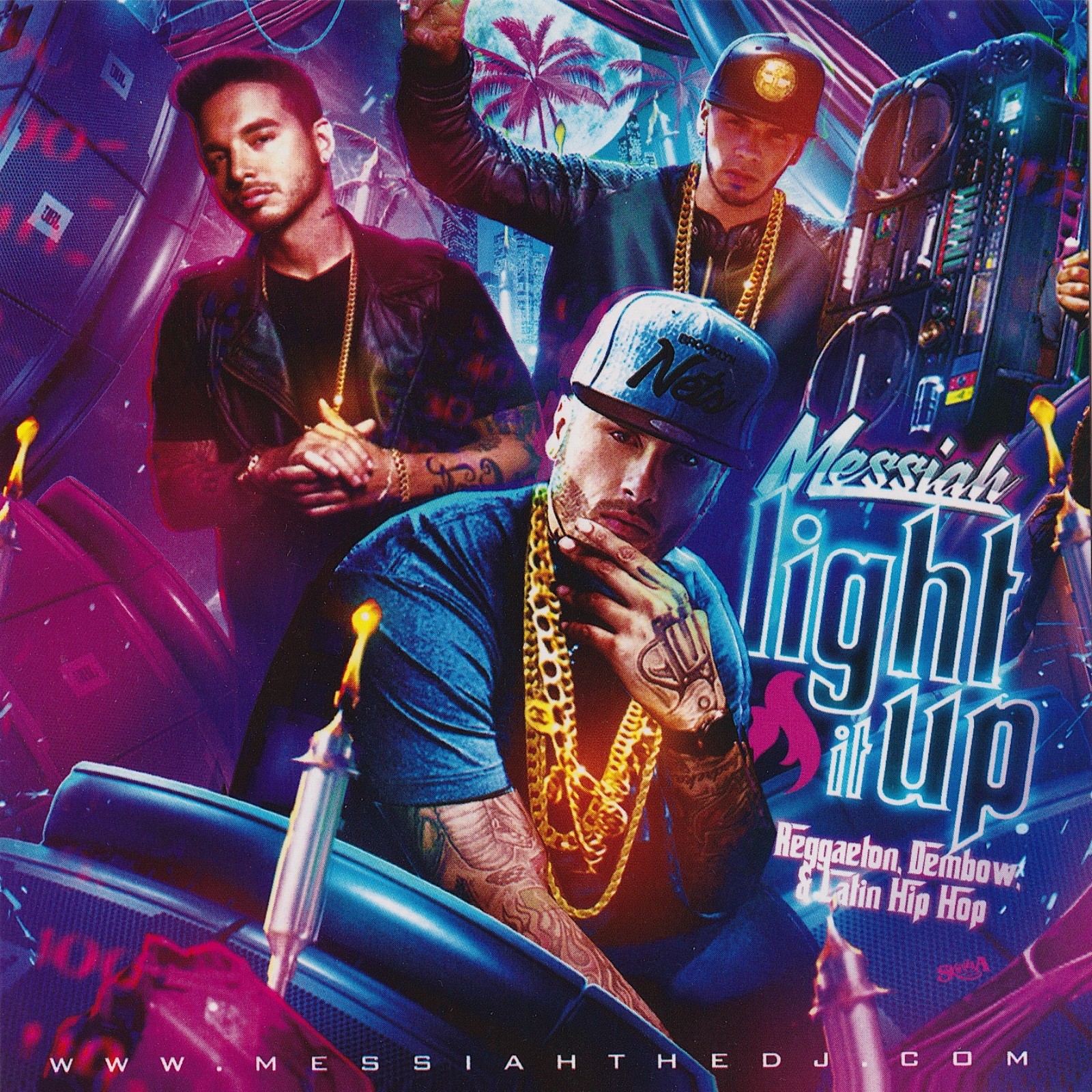 DJ MESSIAH - LIGHT IT UP REGGAETON DEMBOW & LATIN HIP HOP PARTY MIX CD MIXTAPE
