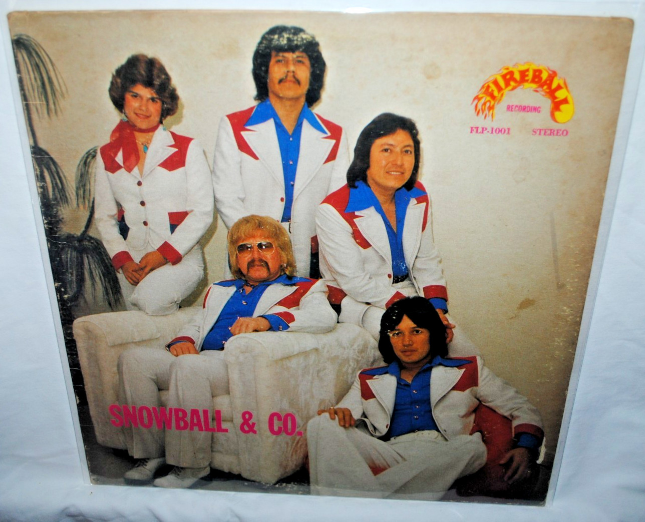 SNOWBALL & CO., self-titled LP record, VG, Fireball FLP-1001, Pharr, Texas label