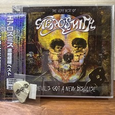 Aerosmith -  Devil's Got a New Disguise  ( CD+DVD  Japan ) Guiter Pick OBI picture