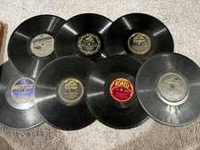 Set of 7: Antique 78 RPM Shellac Records - Victor, Columbia, Romeo + Album picture