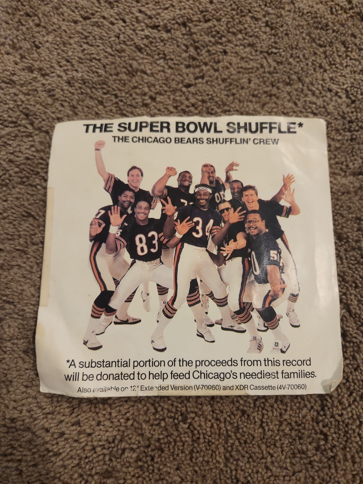 The Super Bowl Shuffle The Chicago Bears Shufflin' Crew 45 Rpm