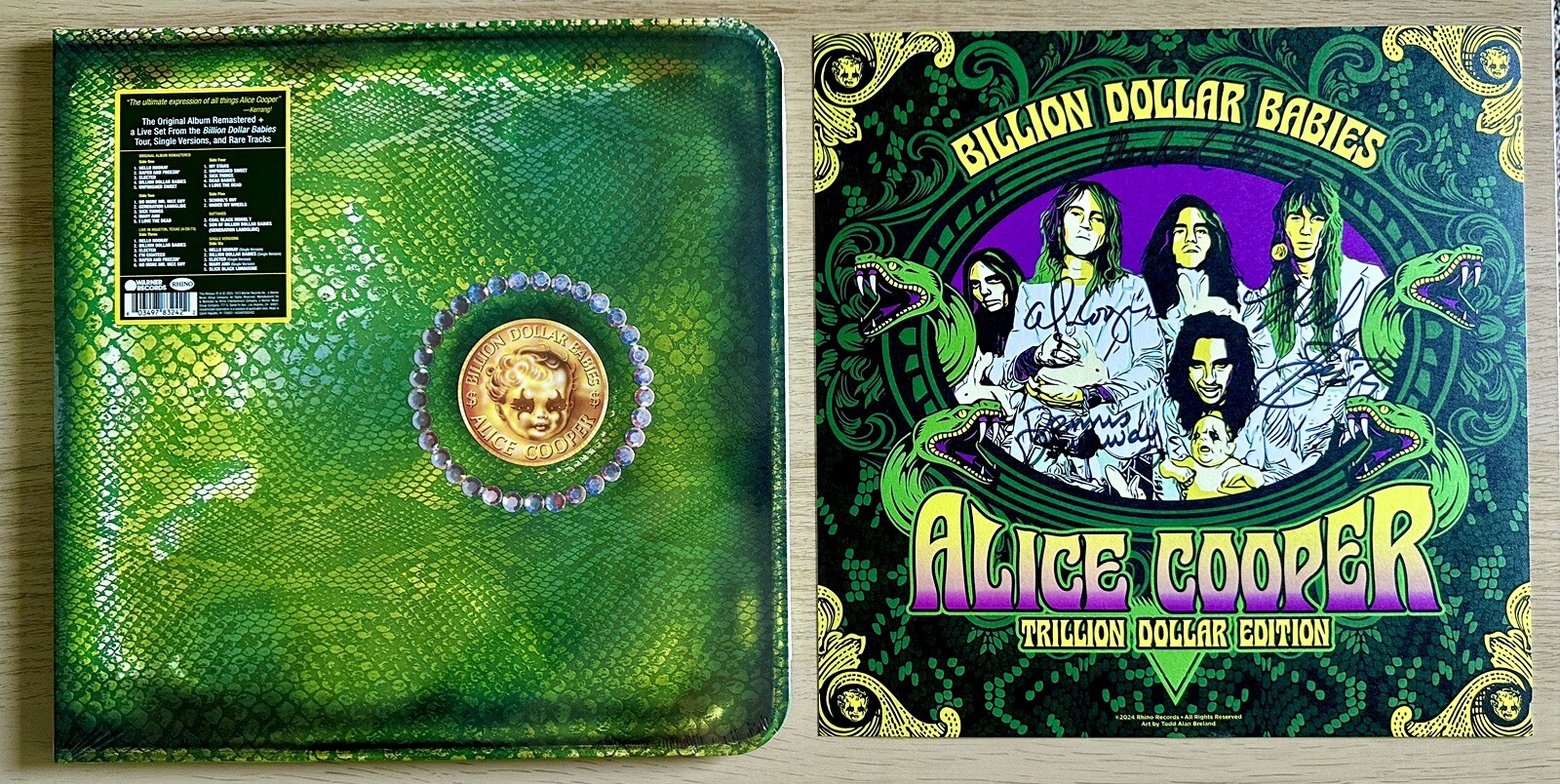 Alice Cooper Billion Dollar Babies [3LP] 50th Anniversary SIGNED ORIGINAL BAND
