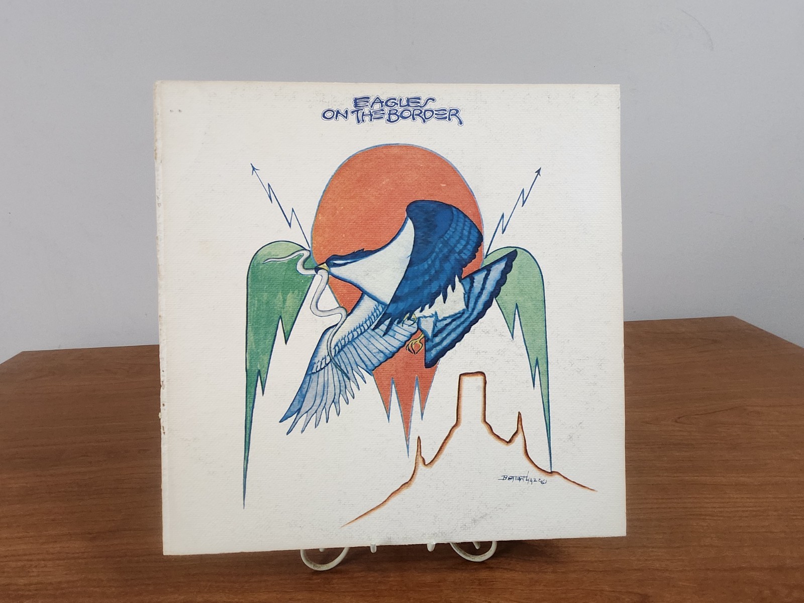 Vintage 1974 Eagles ~ On The Border Vinyl Record Album ~ Asylum 7E-1004