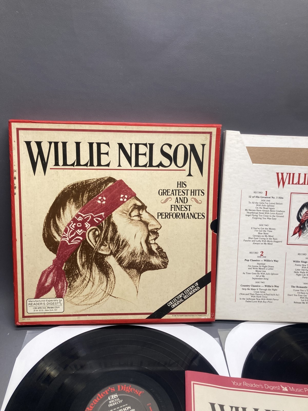 Willie Nelson Greatest Hits Finest Performances 1987 5 LP Readers Digest Box