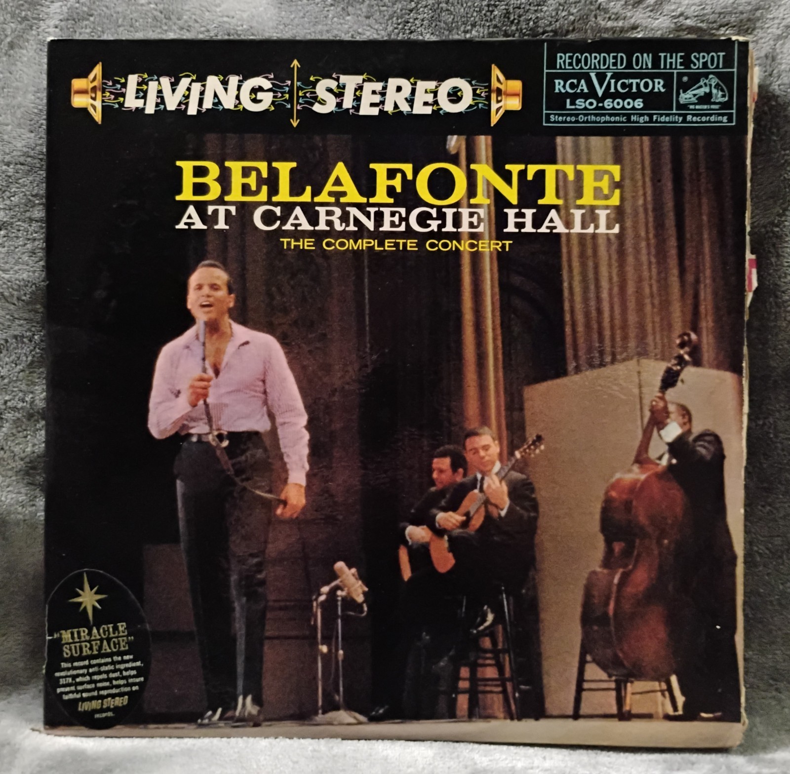 Belafonte At Carnegie Hall Vinyl Album Harry Belafonte
