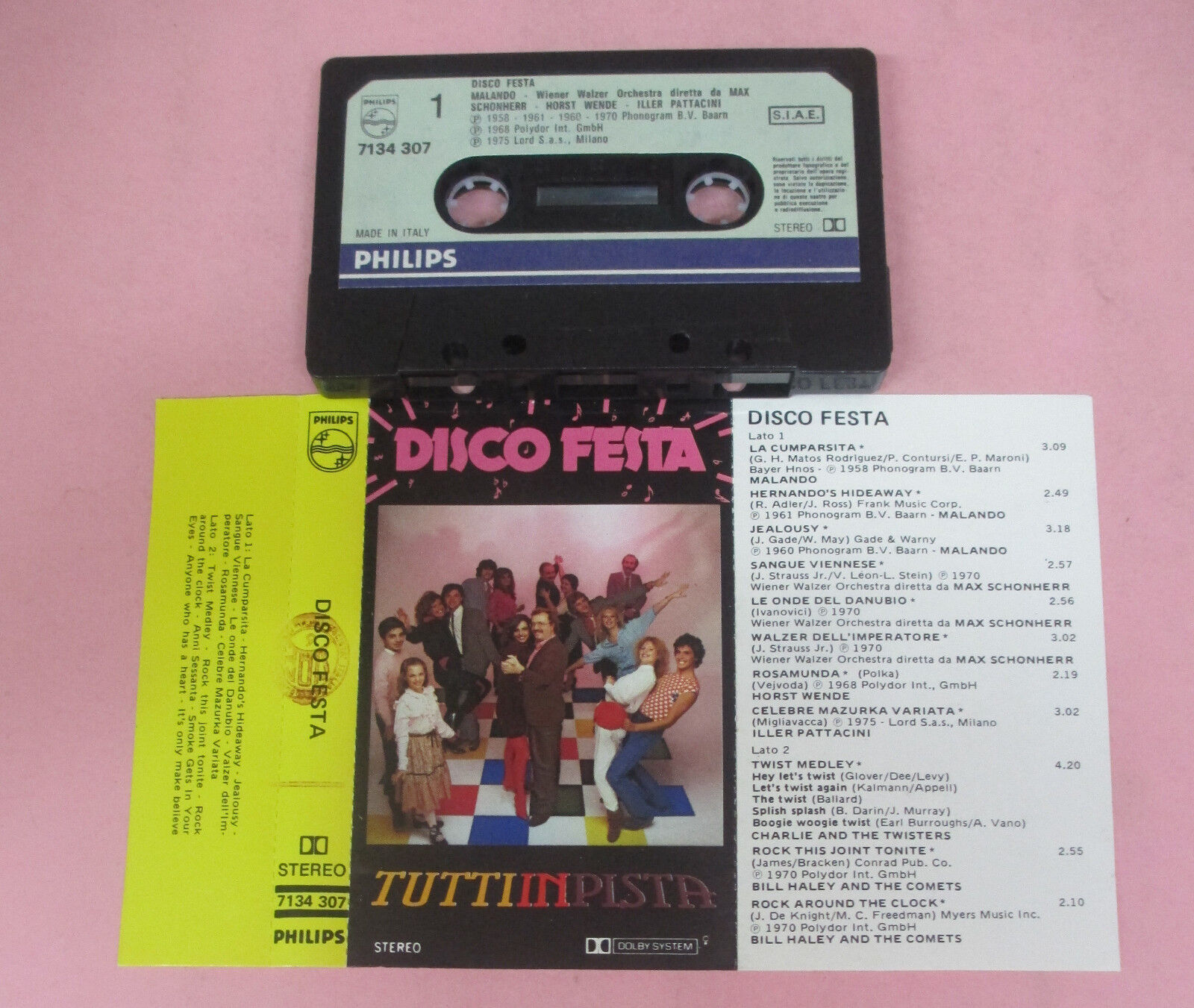 MC DISCO FESTA TUTTI IN PISTA VOL.1 compilation PATTACCINI no cd lp vhs dvd