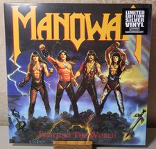 MANOWAR FIGHTING THE WORLD LE Silver (Sealed & New)w/minor sleeve damage picture