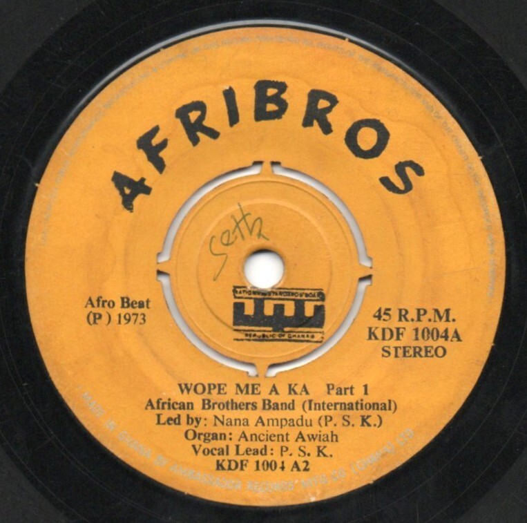 African Brothers Band - Wope Me A Ka - Afribros 7