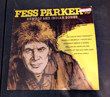 Vintage 1969 fess Parker cowboy and indian songs/dq-1336/disneyland records picture