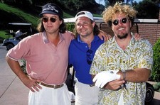 Eddie Van Halen Michael Anthony & Sammy Hagar at 1994 Van Halen Go- Old Photo picture