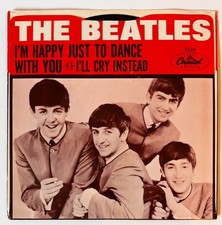 RARE MINT 45 1964 Beatles I’ll Cry Instead & I’m Happy Just To Dance With You picture
