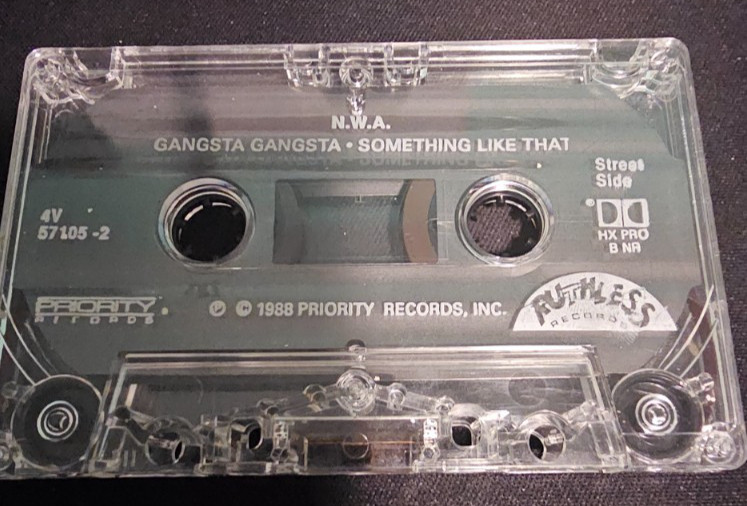 NWA Maxi Single Cassette Street Side Gangsta Gangsta Radio Side Quiet on Tha Set
