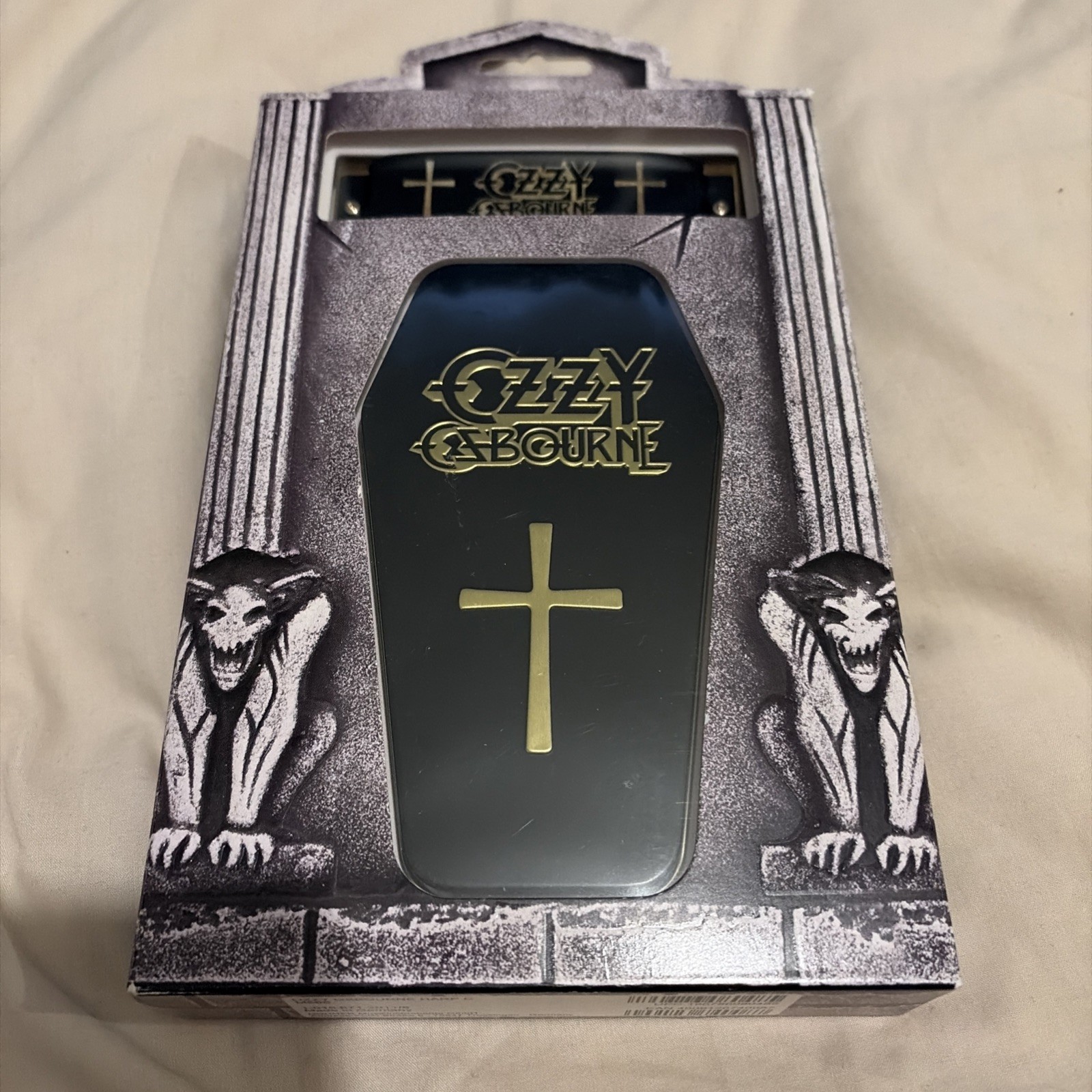 OFFICIAL HOHNER KEY C  BOXED OZZY OSBOURNE CASKET/COFFIN HARMONICA / MOUTH ORGAN