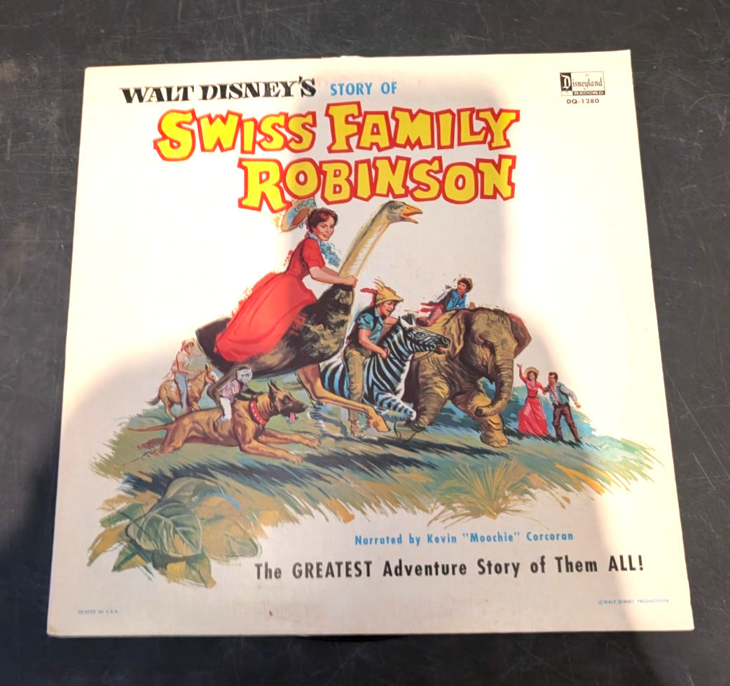 Vintage 1963 swiss family robinson/disneyland records/dq-1280