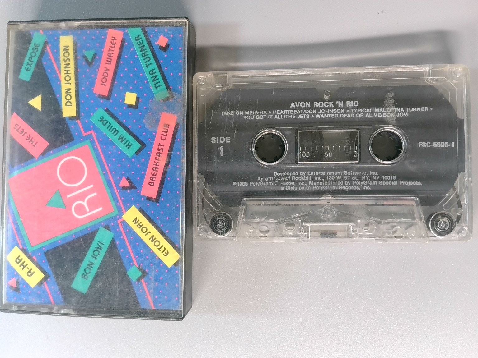 Various Artists AVON ROCK \'N RIO Cassette 1988 PolyGram Compilation