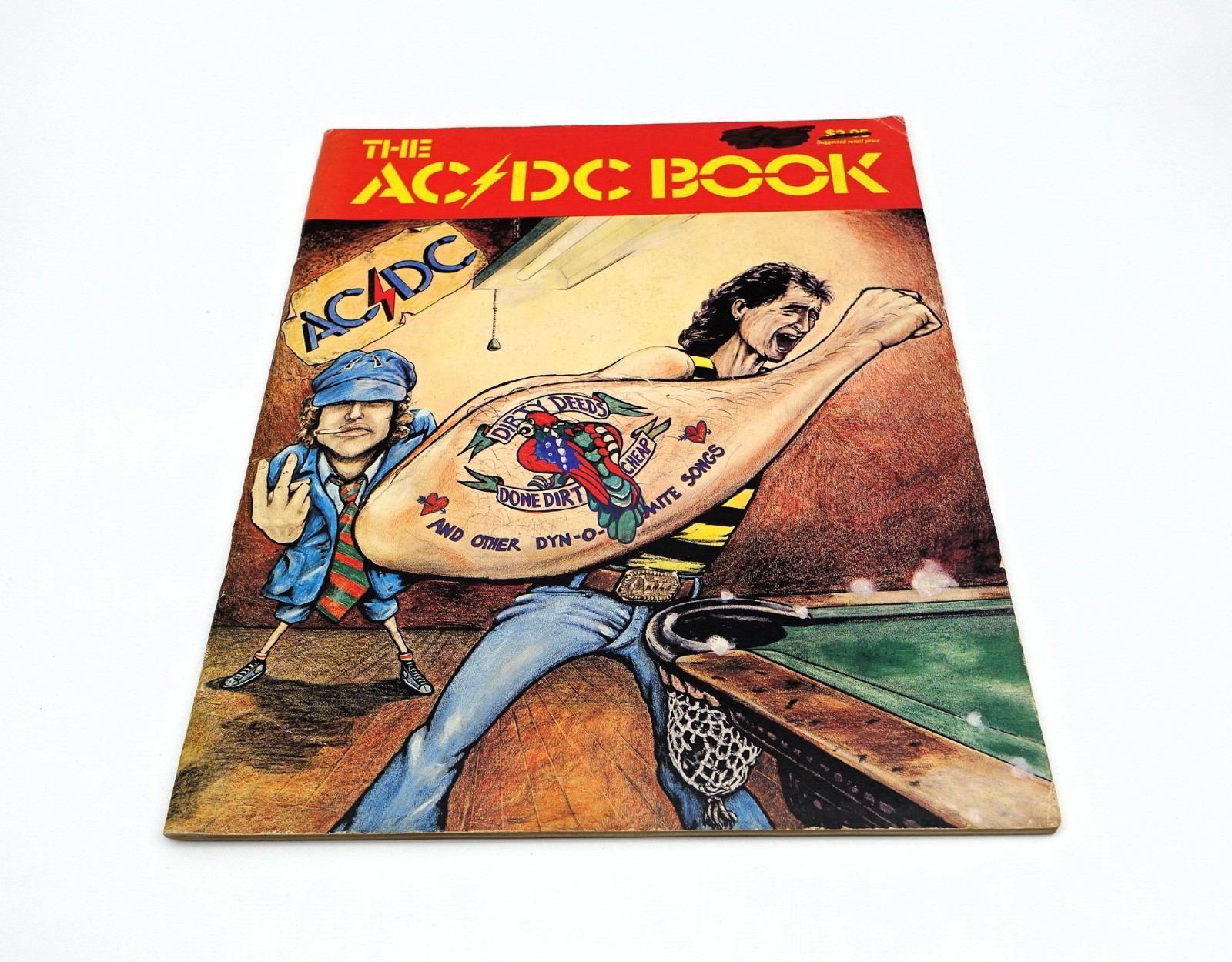 AC/DC The AC/DC Book From The 1976 Dirty Deeds Done Dirt Cheap Mail Order Flyer