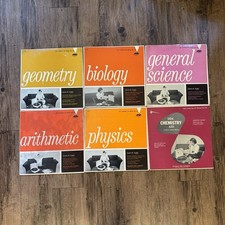 Vintage 1960s DDC Learning Aid Series Vinyl Record Lot 6 LPs Math Science Louis picture