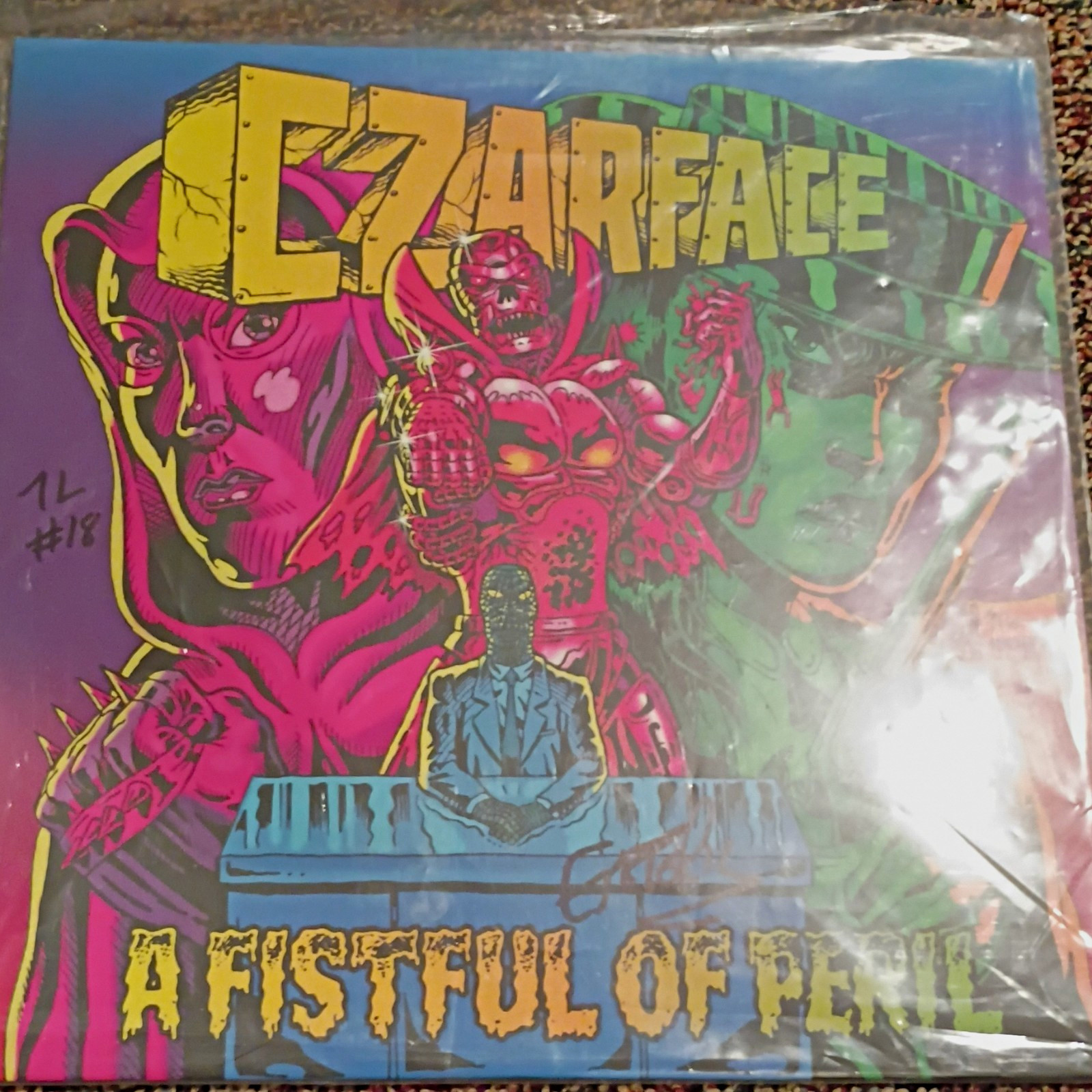 SIGNED /300 CZARFACE Vinyl LP Silver Age 2016 SIL 001-LP Red Translucent Vinyl
