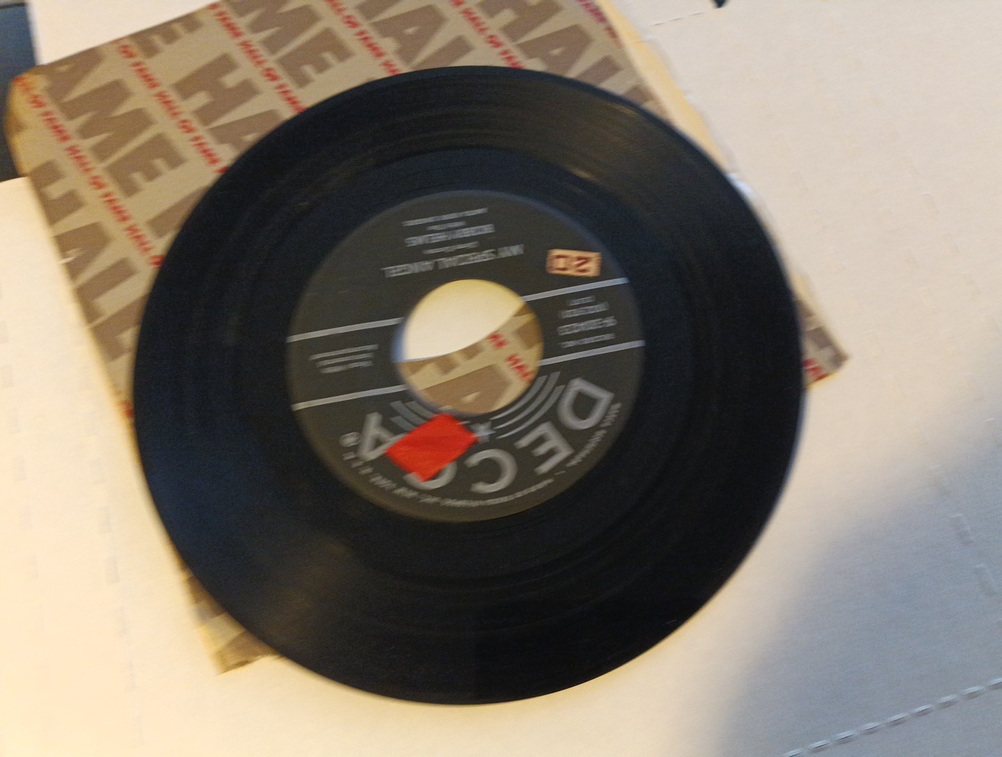 BOBBY HELMS - My Special Angel / 45 rpm 1957 VG+ DECCA VERY good 