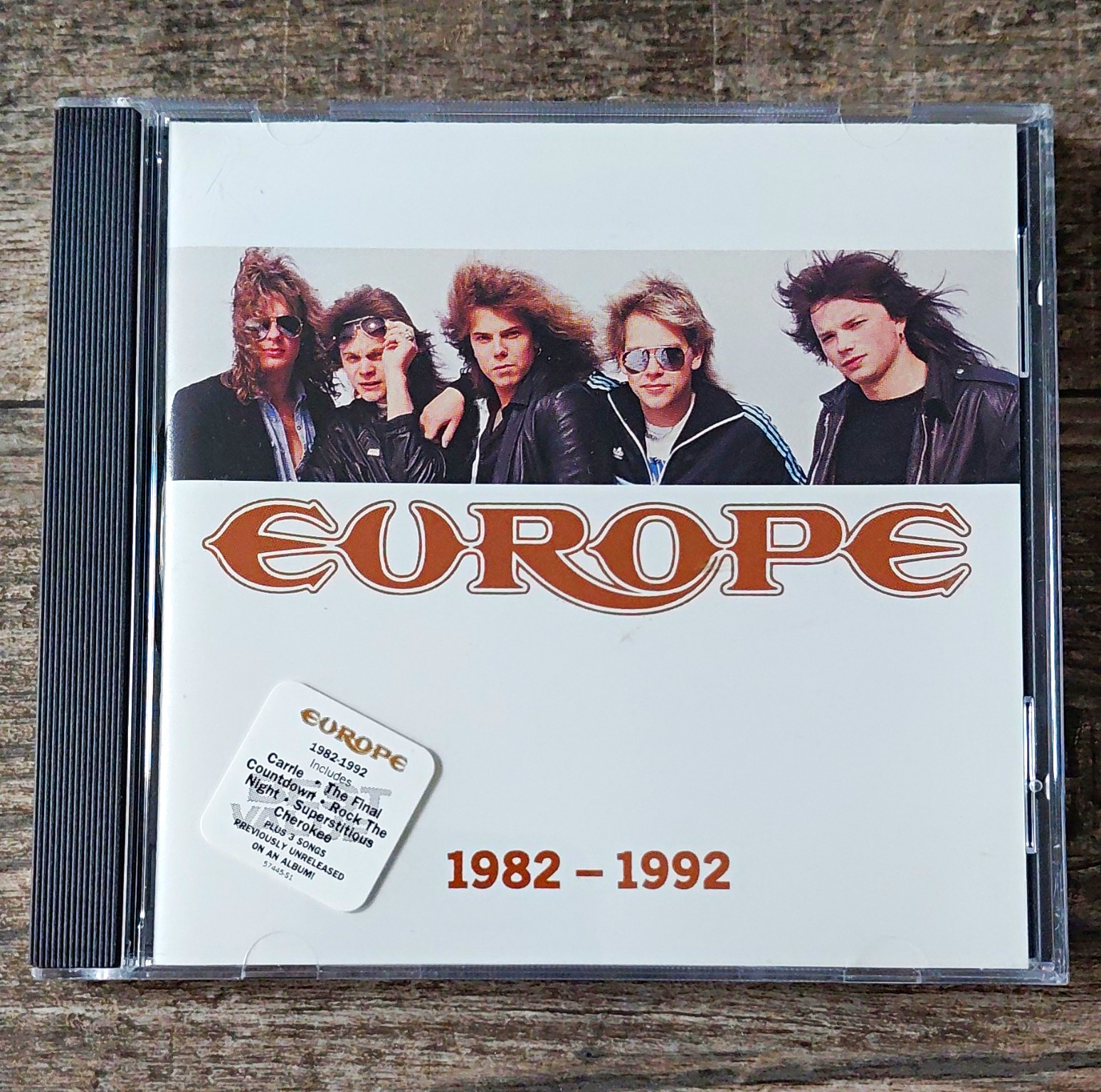 Europe 1982-1992 CD Rock Compilation Epic 1993 EK 47445 Silver Jewel Case