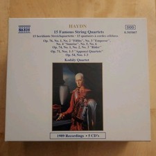  HAYDN 15 Famous String Quartets Kodály Quartet Naxos 5 CD Box Set New  picture