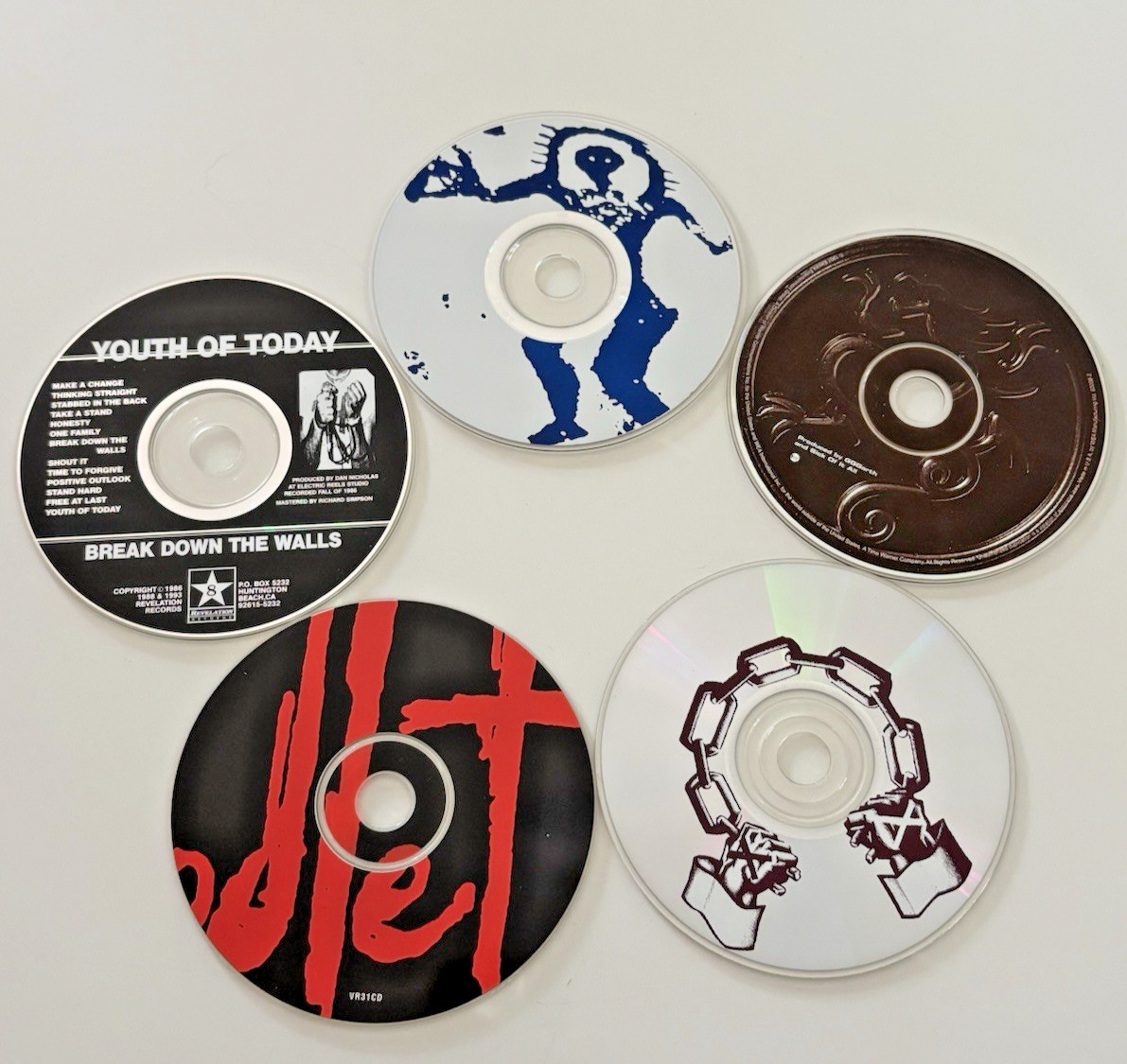 Hardcore Punk CD Lot 5x Youth Of Today Sick Of It All Victory Revelation New Age