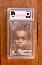 NAS 1994 Illmatic Sealed Cassette Original Vintage 8 Excellent AMG Graded PSA x picture