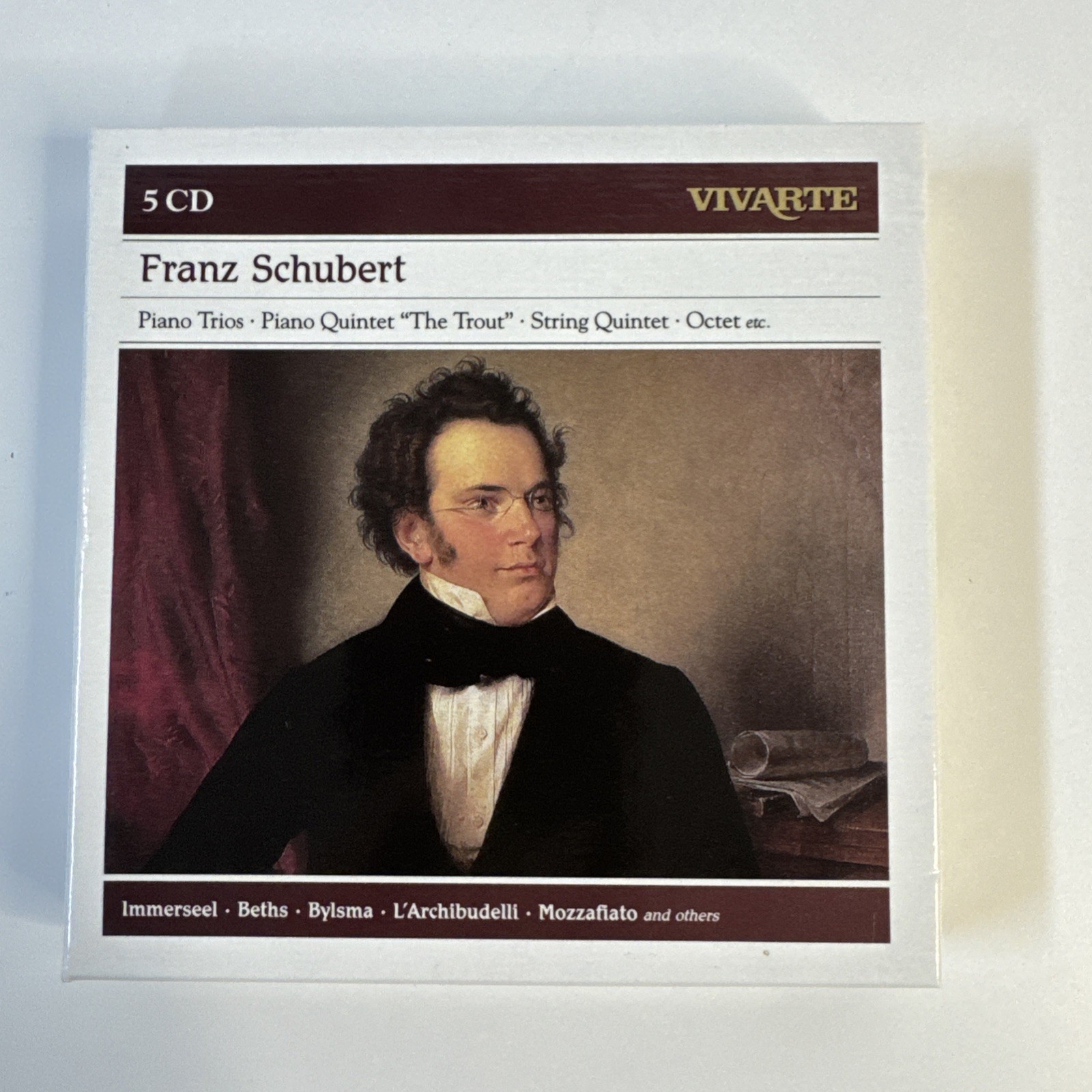 Franz Schubert Piano Trios, Piano Quintetto “The Trout” String Quintet, 5-CD Set