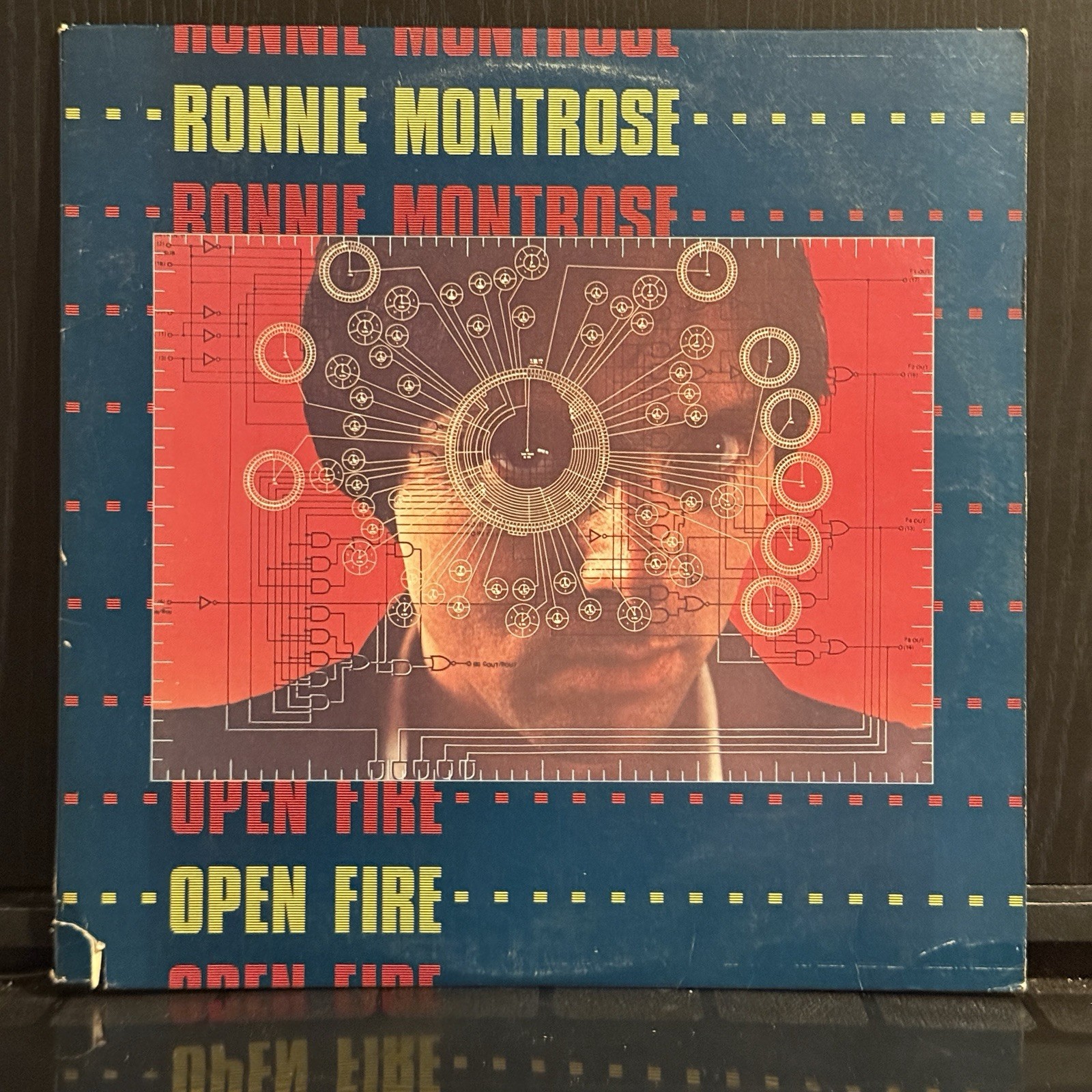 RONNIE MONTROSE Open Fire 1978 WB 1st Press BSK 3134 Edgar Winter Rock Guitar EX