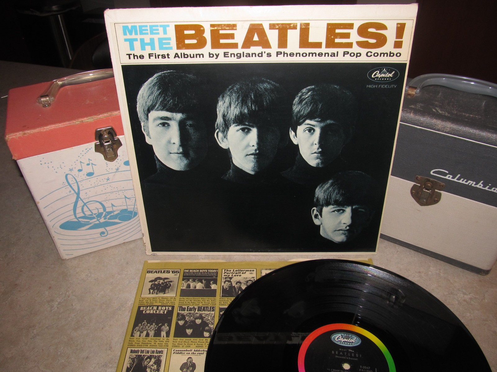 THE BEATLES Vinyl Lp - MEET THE BEATLES - Vintage 1964 Mono Press Beauty