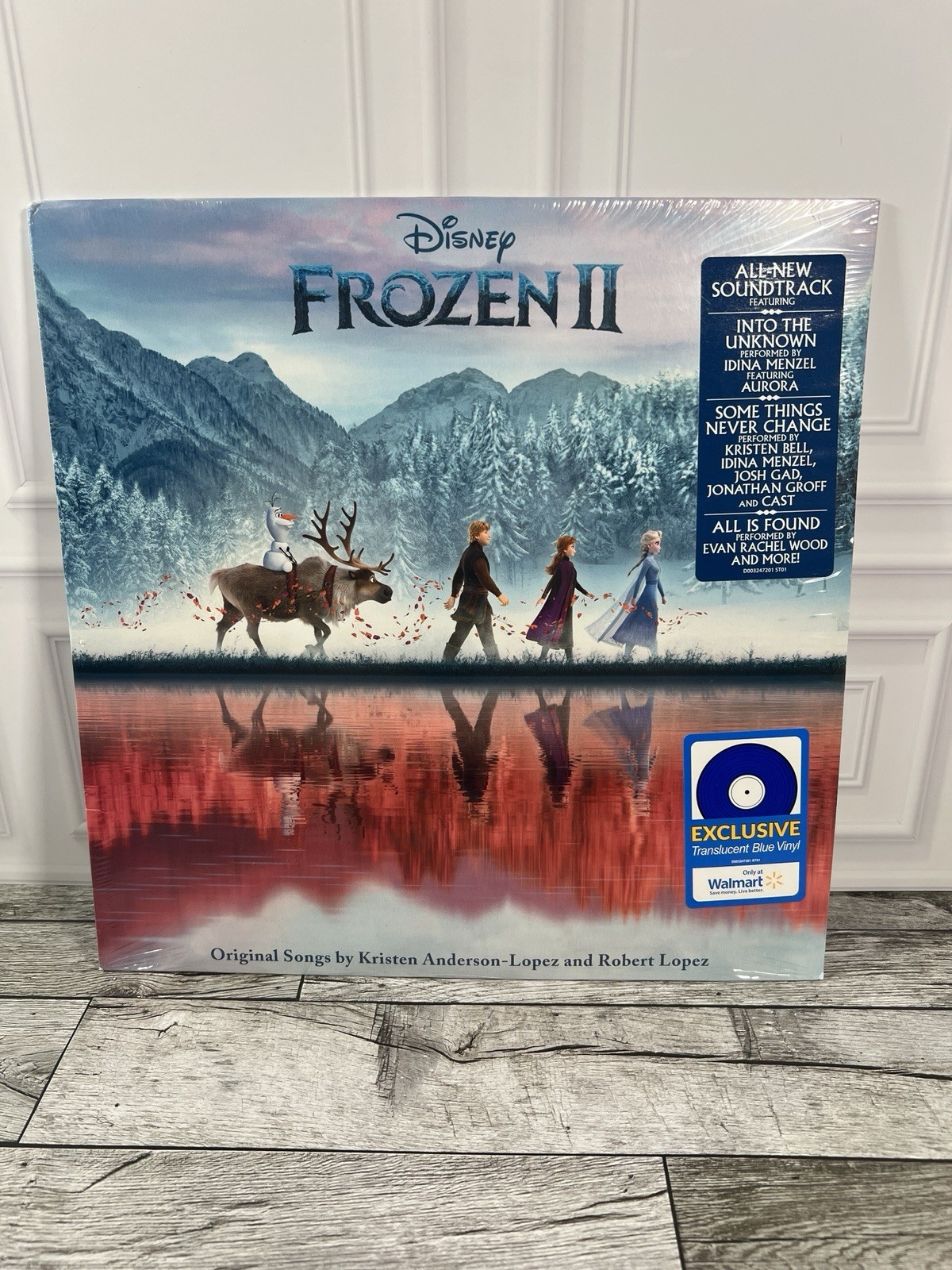 Disney Frozen II 2 Soundtrack Walmart Exclusive Translucent Blue Vinyl LP 2019