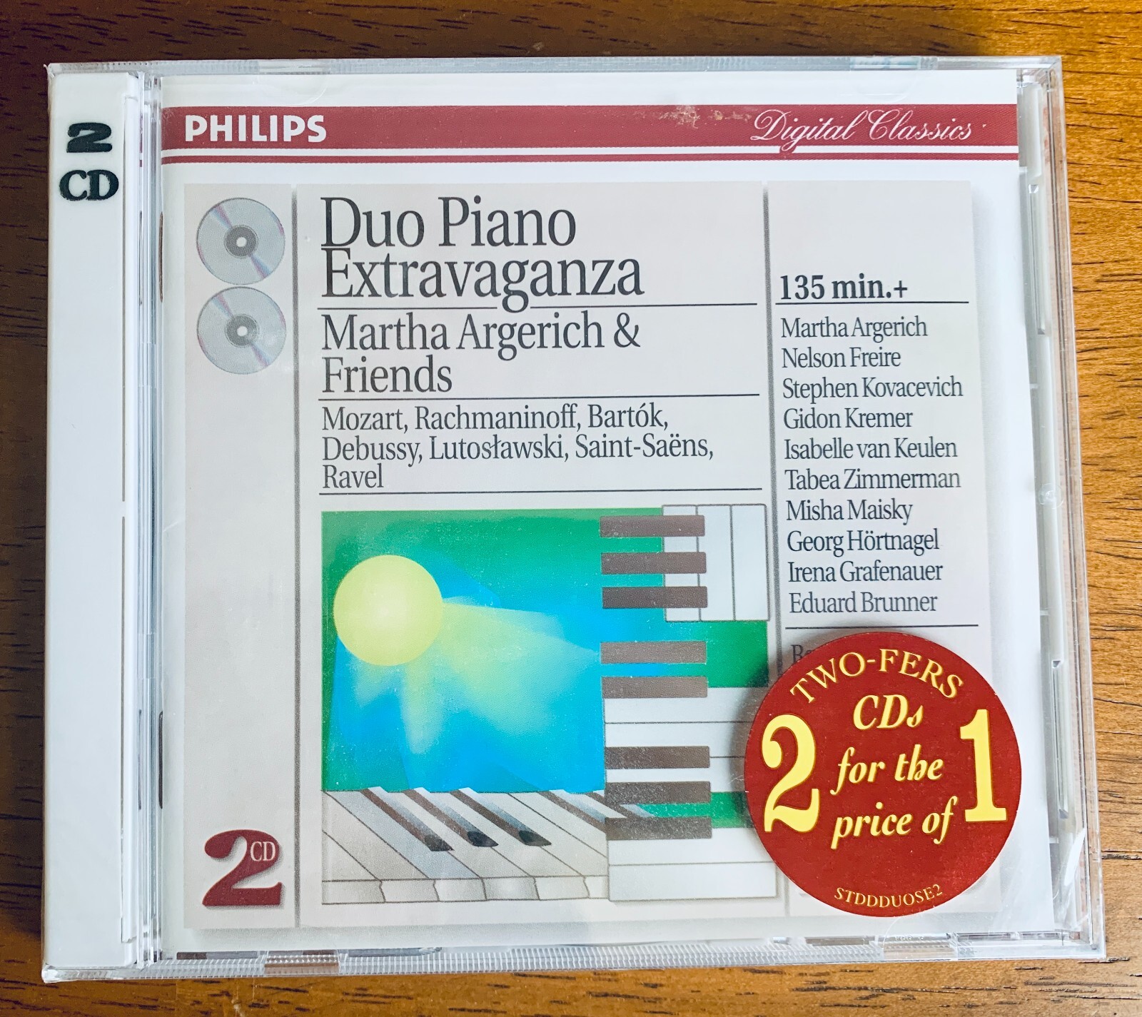 Philips Duo Piano Extravaganza Various Composers 2 Audio CDs Album New Sealed