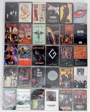 30 Vintage 80's 90's Metal, Hard Rock Cassette Lot. Crue, WASP, Tuff, More picture