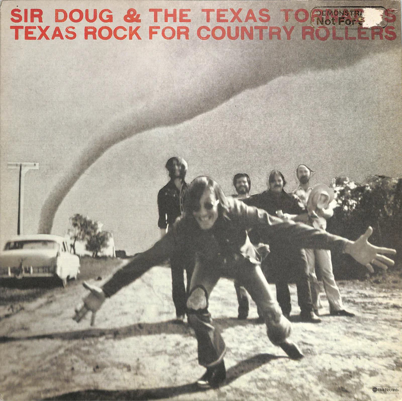 Sir Doug Texas Tornados Texas Rock For Country Rollers LP 1976 Dot Promo VG+ EX