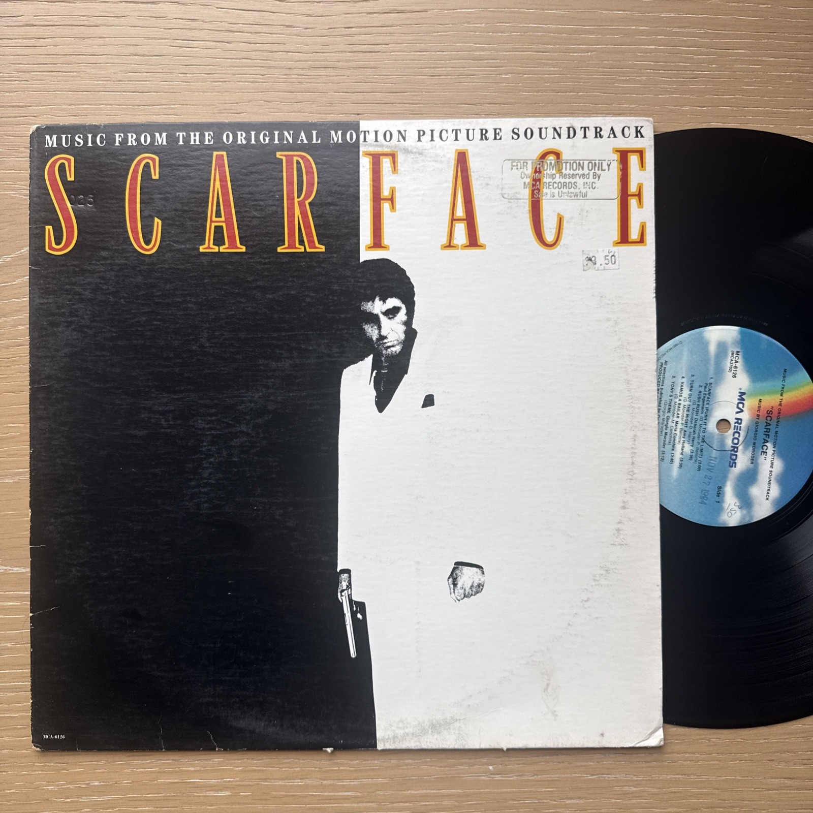 1983 Giorgio Moroder Scarface Original Motion Picture Soundtrack Vinyl LP VG+