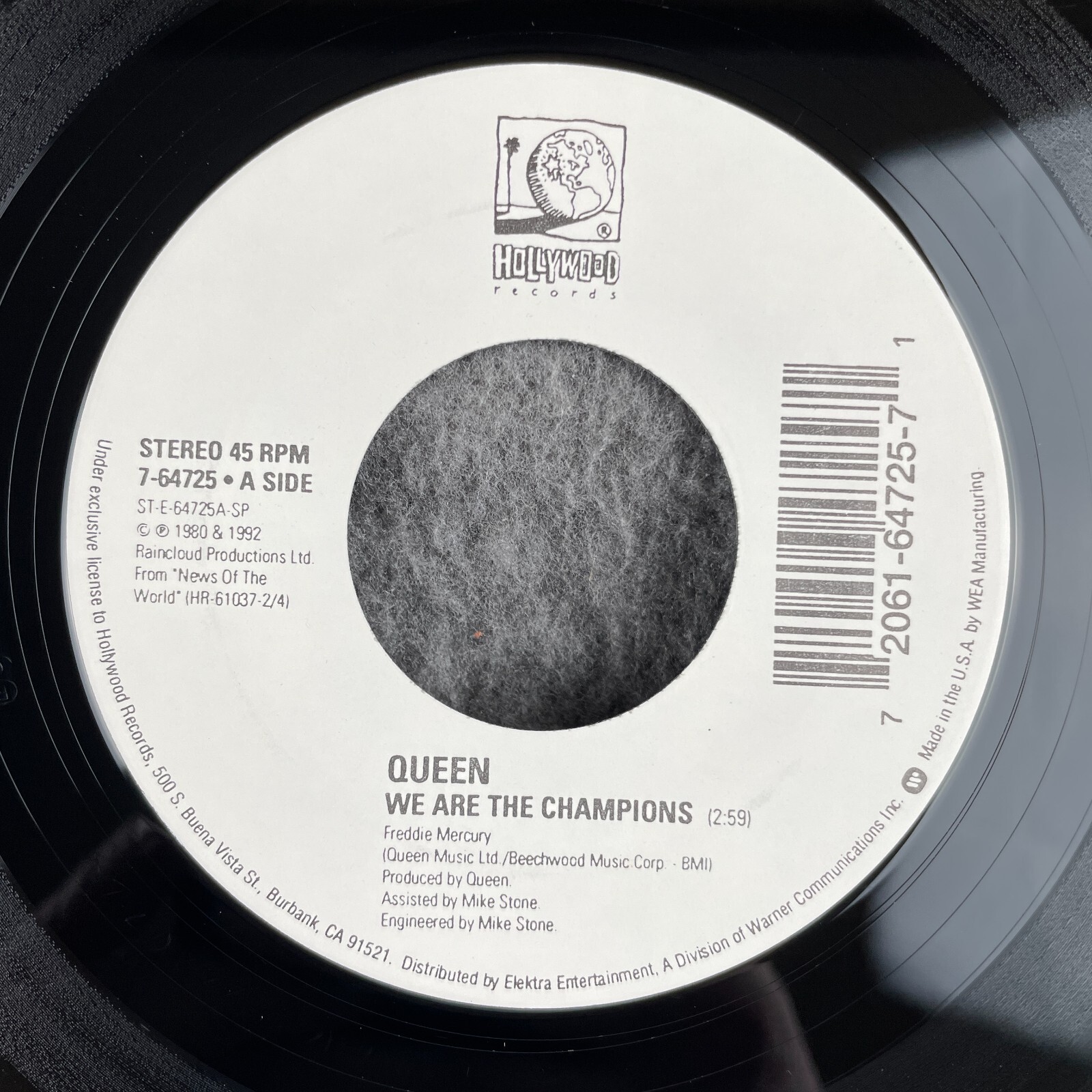 QUEEN We Are The Champions /These Are The Days 45 Hollywood 7-64725 NEW UNPLAYED