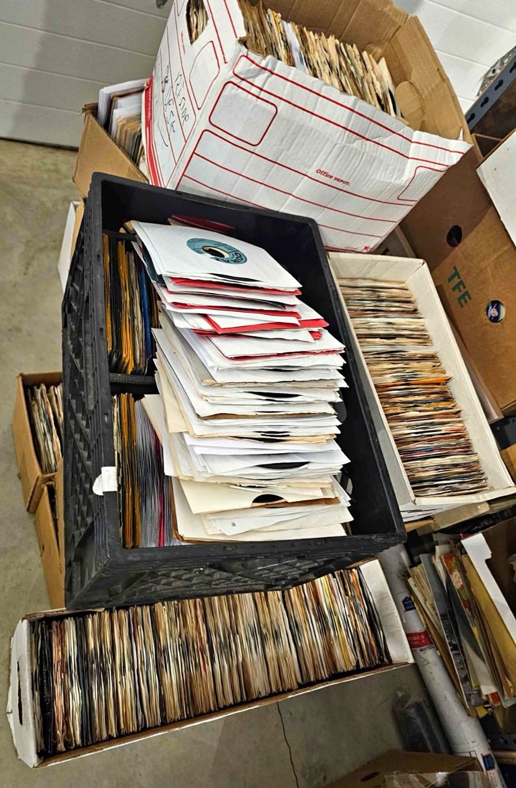 LOT OF 10 RANDOM REGGAE 45 RPM 7” VINYL RECORDS FROM A RECORD WAREHOUSE BUYOUT