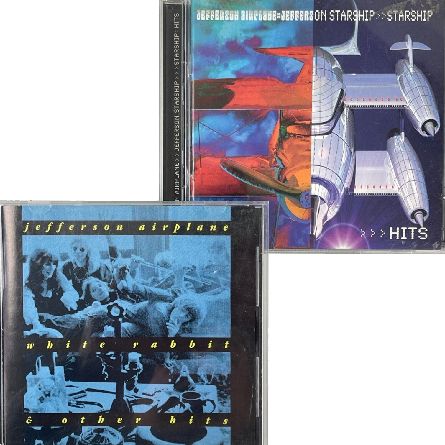 Jefferson Starship Airplane 2 Greatest Hits CD Lot White Rabbit 1990 + 2xCD 1998