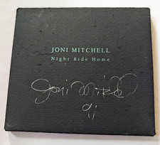 Joni Mitchell Night Ride Home 1991 GEFD-24388 Signed Promo CD Rare 4 Photos picture