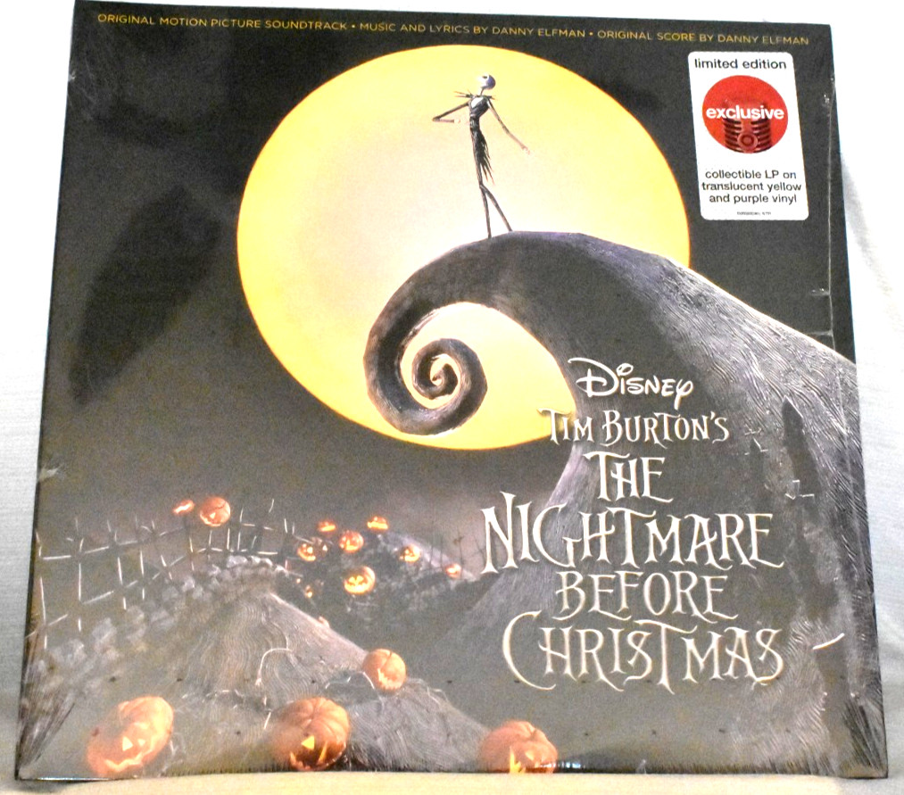 THE NIGHTMARE BEFORE CHRISTMAS -TARGET LIMITED 2 LP -YELLOW & PURPLE VINYL - NEW