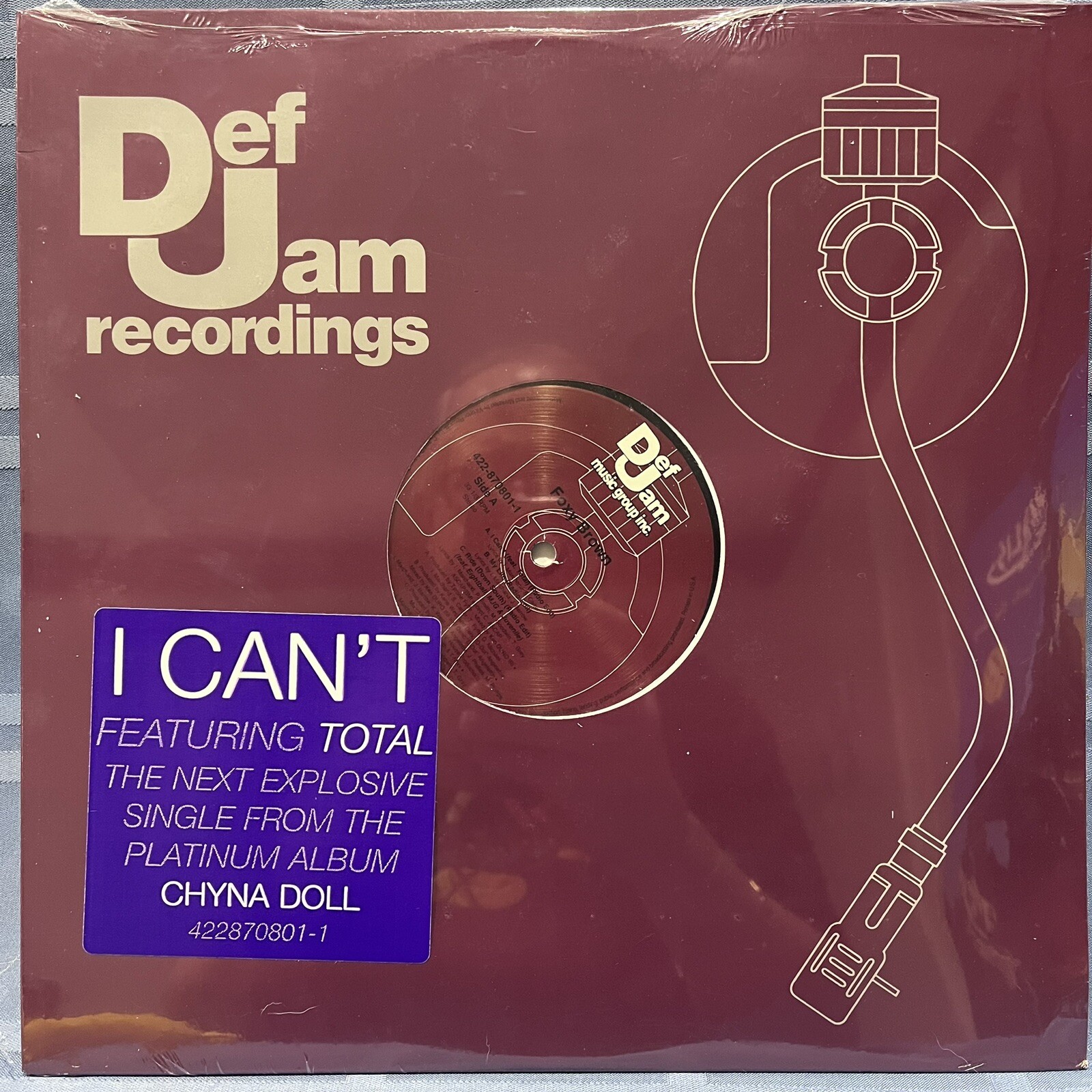 Foxy Brown Featuring Total “I Can\'t” SEALED 1999 VINYL Maxi Single