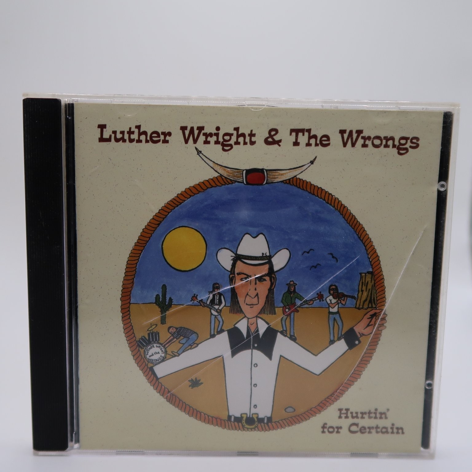 Luther Wright & The Wrongs - Hurtin' for Certain CD 1997 Country Folk Snake Eye