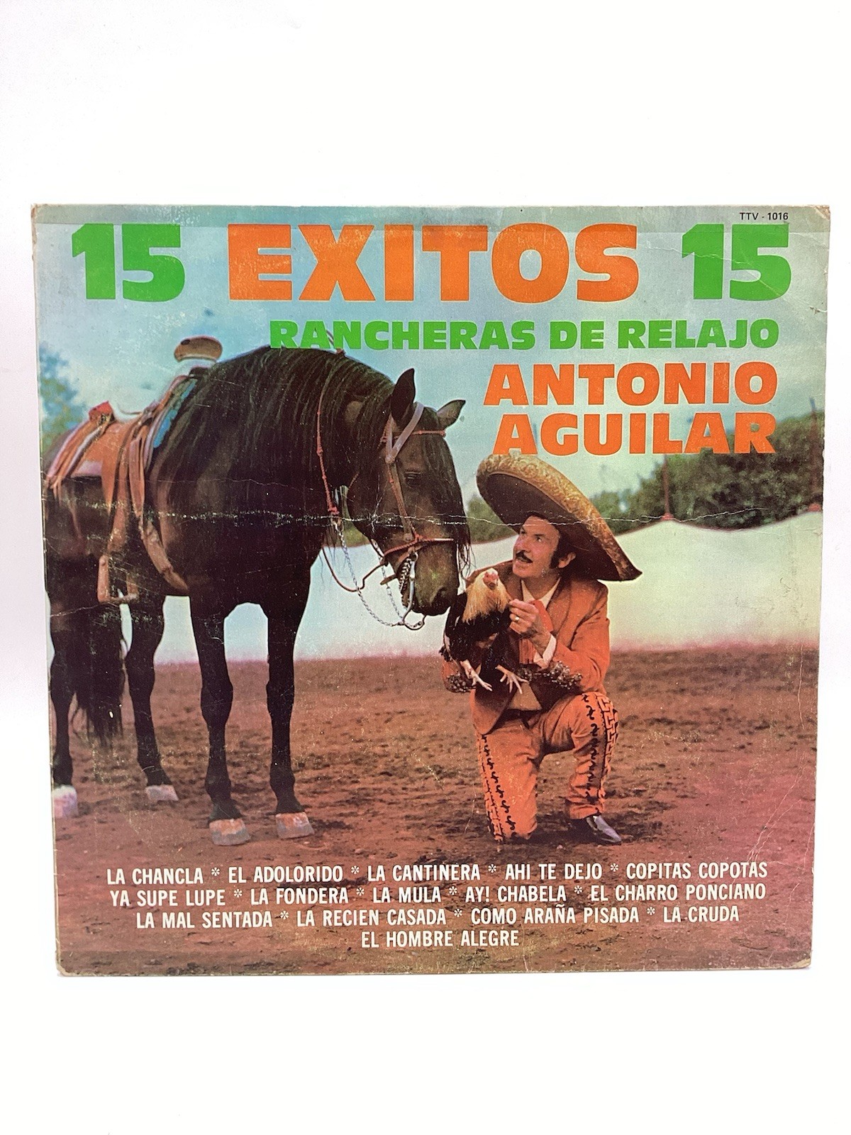 ANTONIO AGUILAR ~ 15 exitos (84’ TREBOL MEXICO VINYL LP) VG+/++