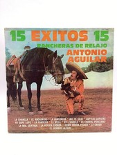 ANTONIO AGUILAR ~ 15 exitos (84’ TREBOL MEXICO VINYL LP) VG+/++ picture