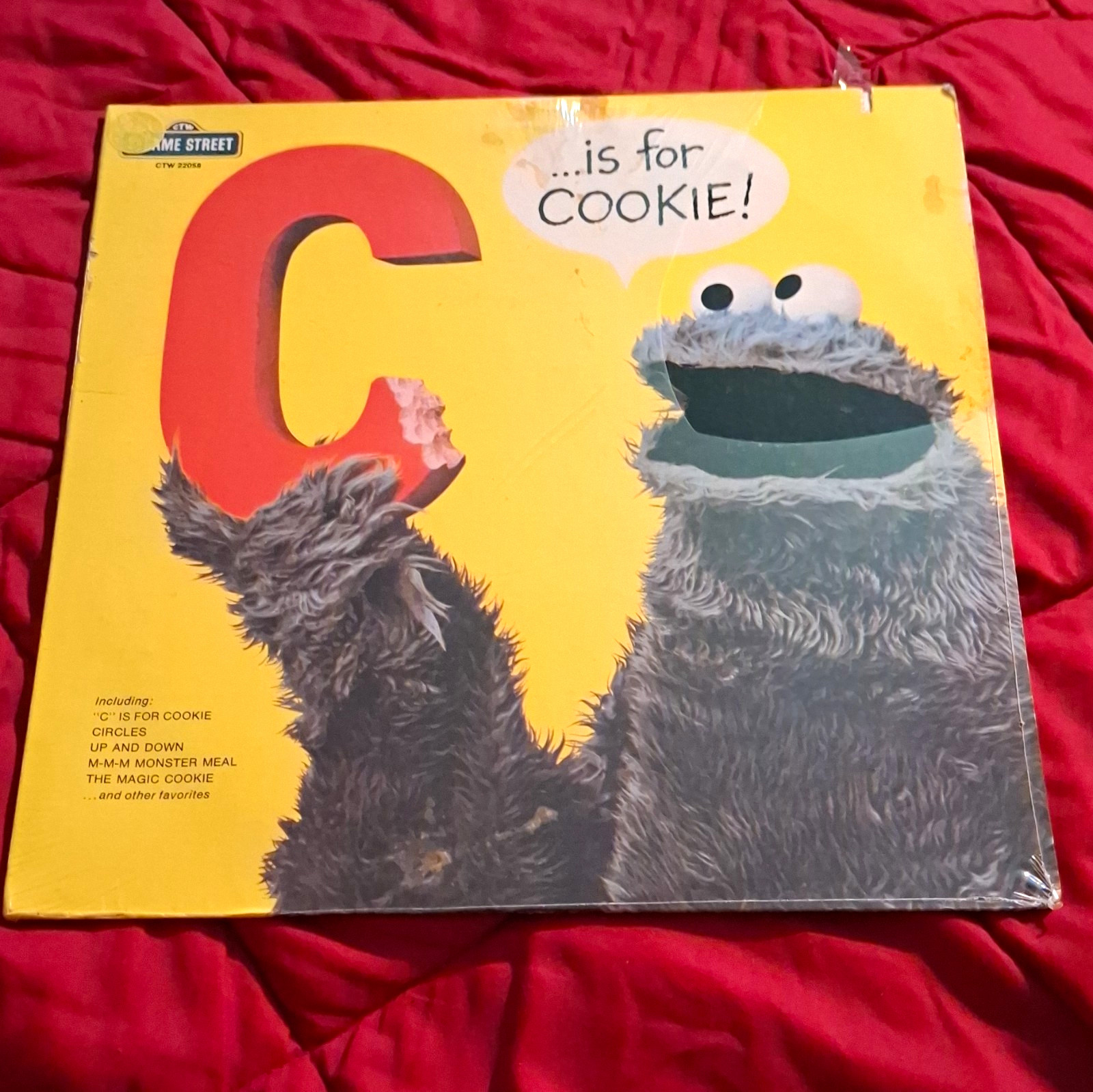 Sesame Street C... Is for Cookie LP Black Vinyl Record CTW 22058 5/8 SEALED